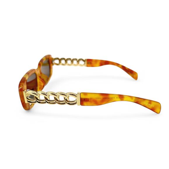 Steve Madden Women Sunglasses Felicia Orange Tortoise Rectangular Frame NWT main image 4